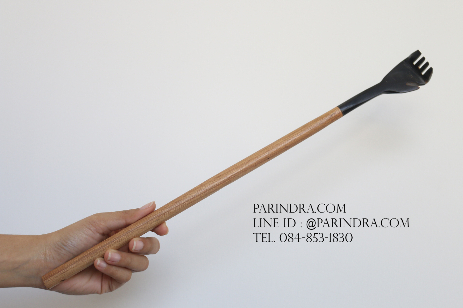 ไม้เกาหลังด้ามไม้ มือเกาทำจากเขาสัตว์ 001