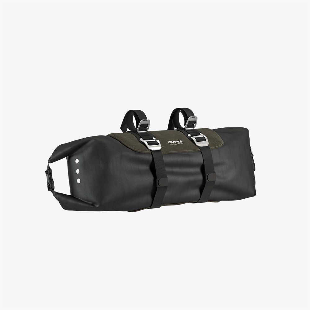 กระเป๋าหน้าแฮนด์ Brooks Scape Handlebar roll bag, Mud Green