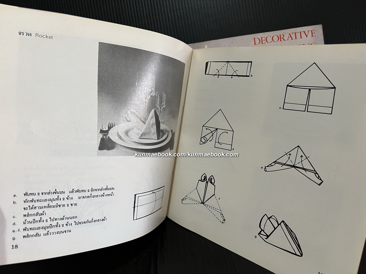 การพับผ้าเช็ดปากในโรงแรม เล่ม 1-2