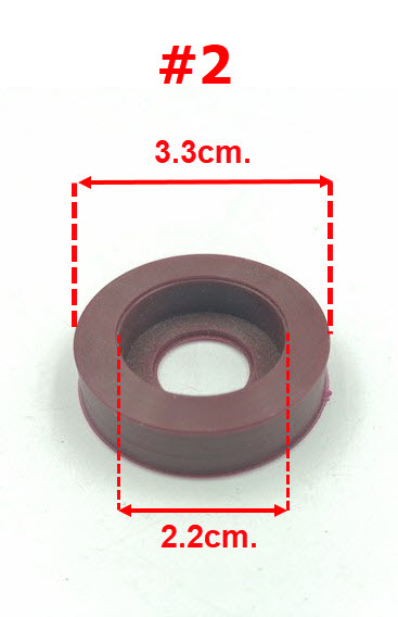 ยางรองเบ้าลูกปืน #608 สำหรับพัดลม มิตซู16"(สีน้ำตาล)