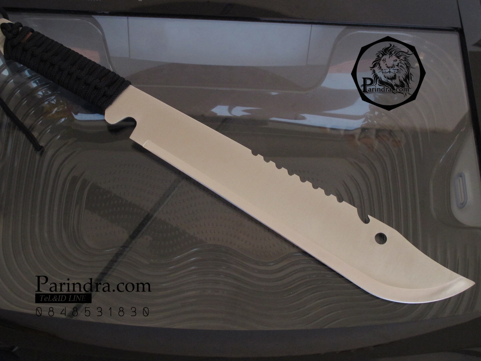 มีดใบตาย OX Head สปาร์ต้า กวัดแกว่ง ขาดสะบั้น ขนาด 19 นิ้ว ด้าม Para-chord