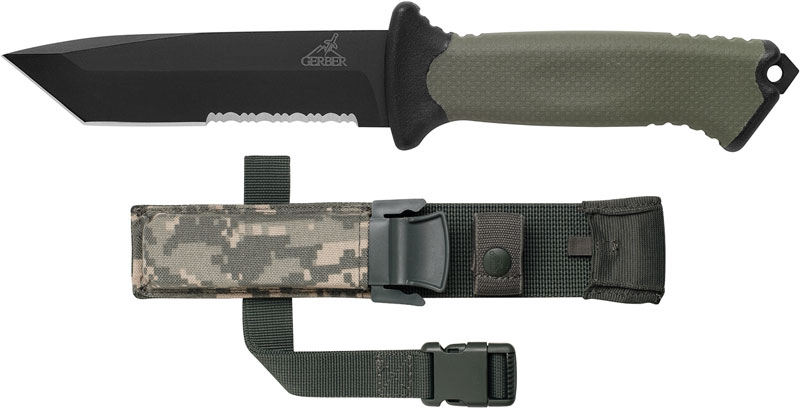 มีดใบตาย Gerber Prodigy Combat Tanto Knife ใบเรียบ น้ำตาล ขนาด 10 นิ้ว (OEM)