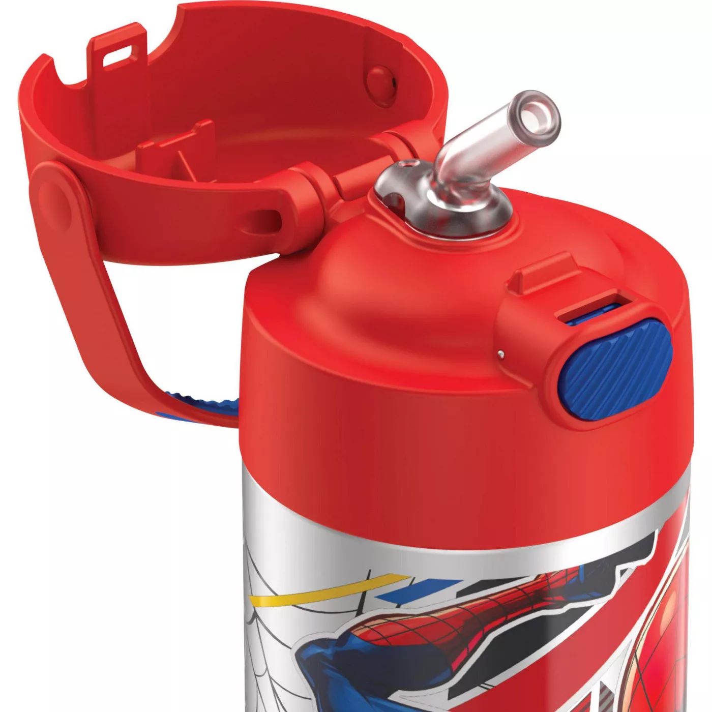กระติกน้ำเก็บความเย็น Thermos Spider-Man 12oz FUNtainer Water Bottle with Bail Handle - Red