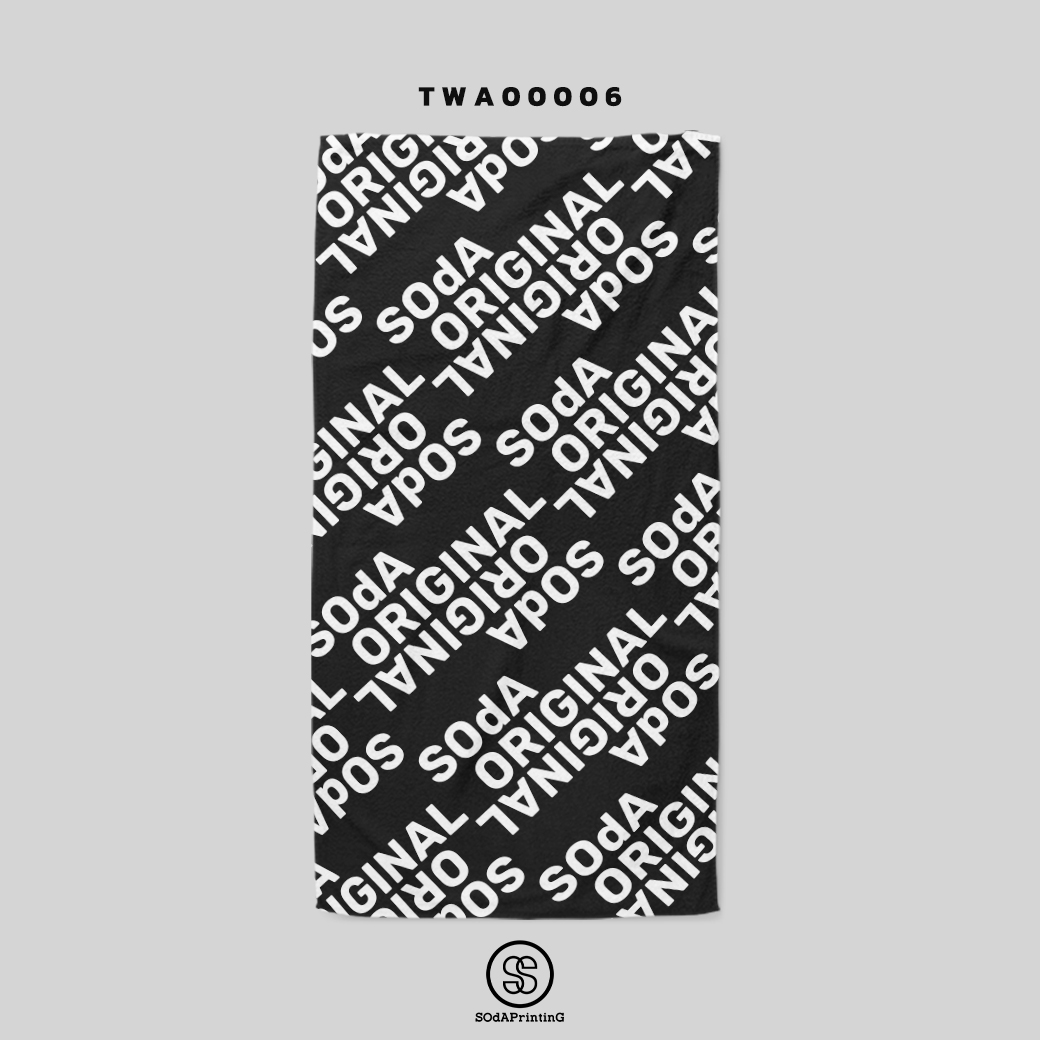 ผ้าเช็ดตัว SOdA รหัส TWA00006 #SOdAtowel #SodAhome #ผ้าขนหนู #ผ้าเช็ดตัว #towel #SOdAoriginal