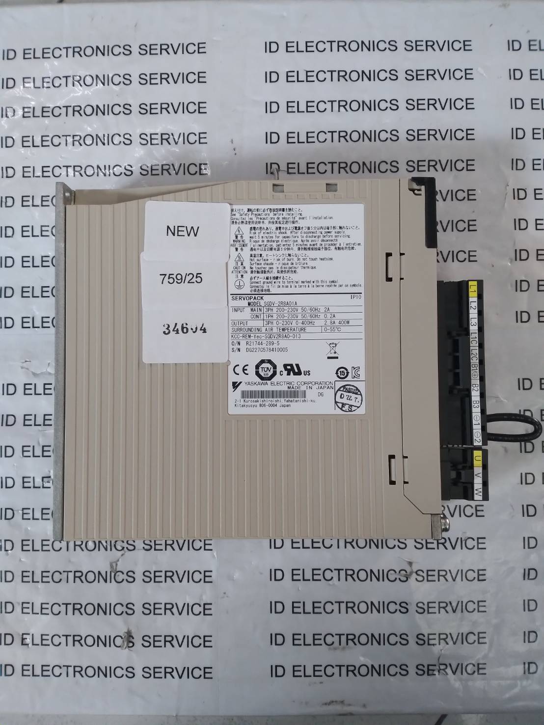SGDV-2R8A01A SERVO DRIVE " YASKAWA "