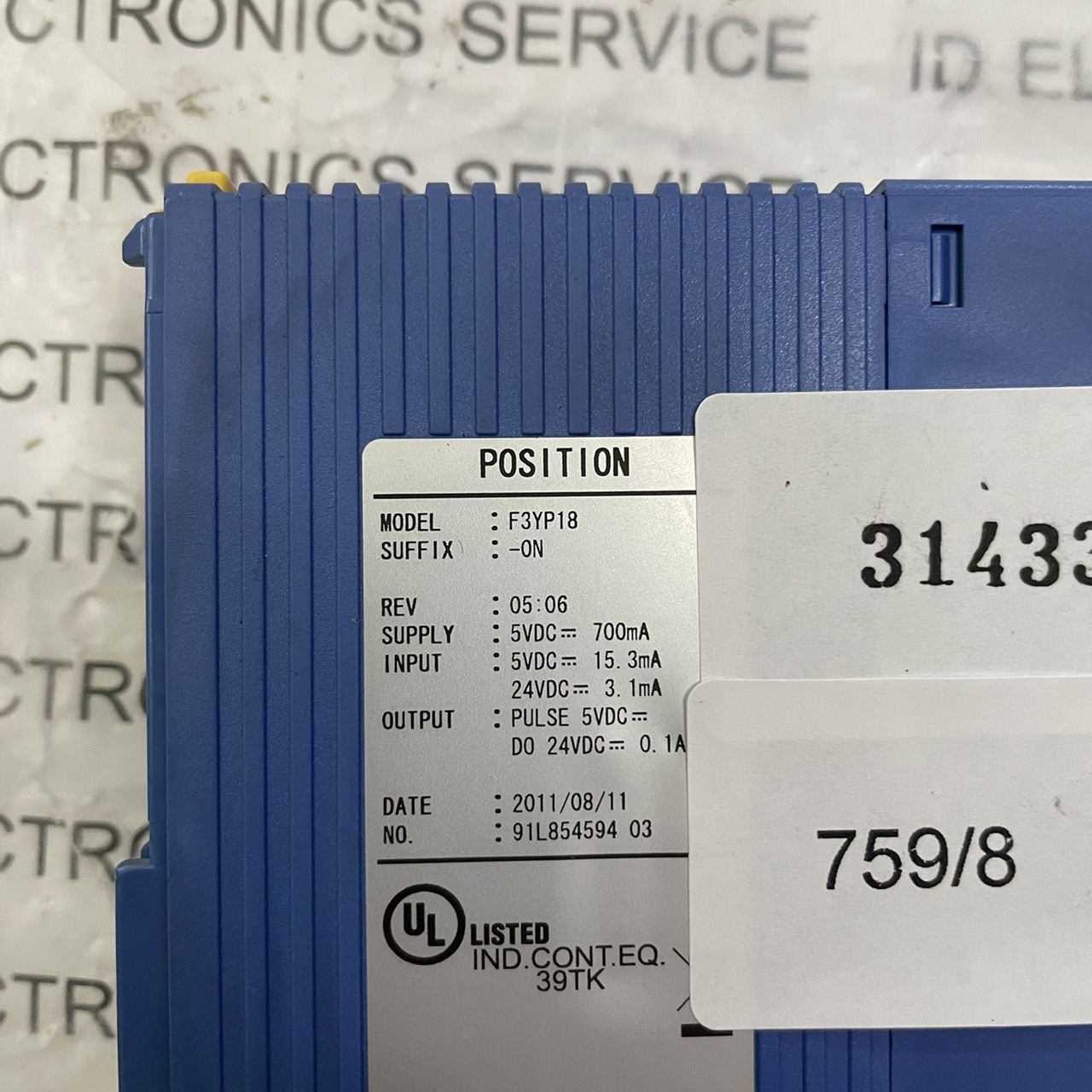 F3YP18 PLC " YOKOGAWA "