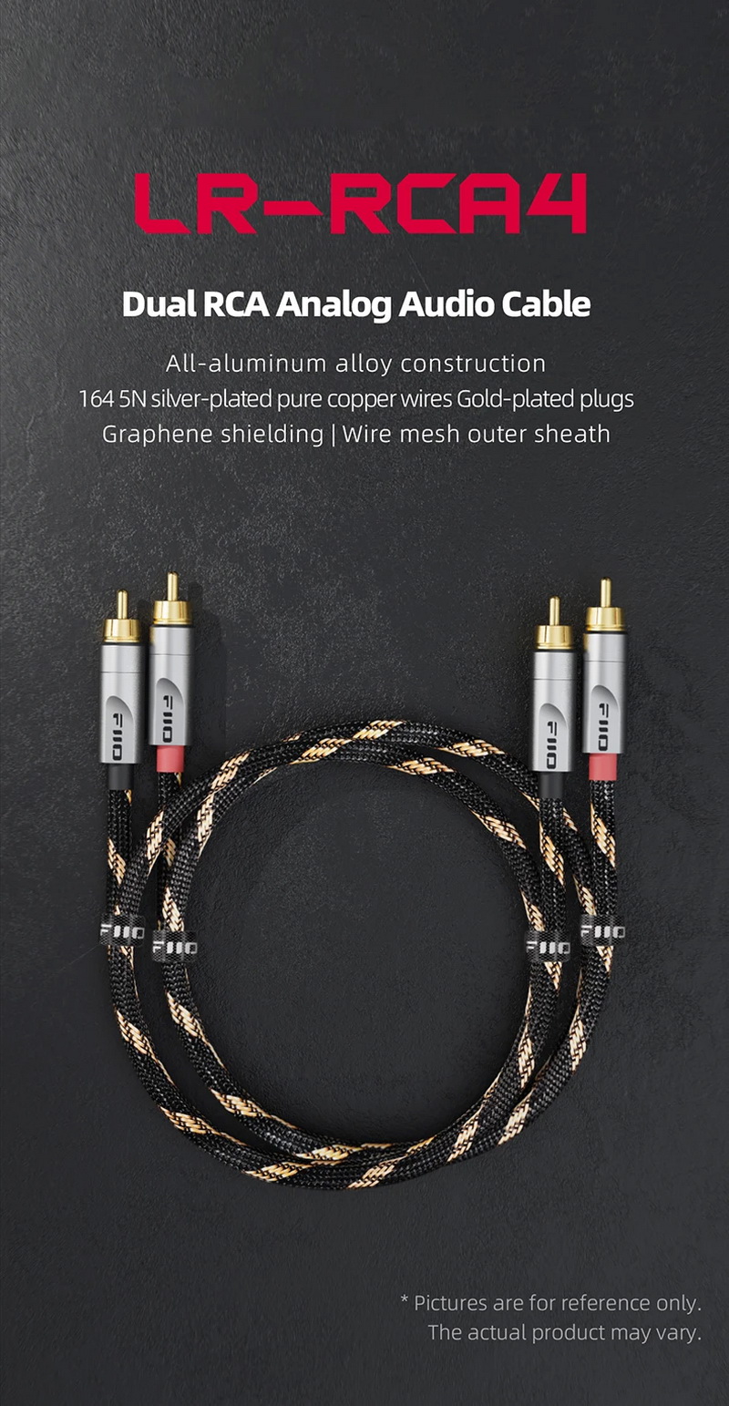 FiiO LR-RCA4 สาย Dual RCA Analog Audio สำหรับเครื่องเสียง