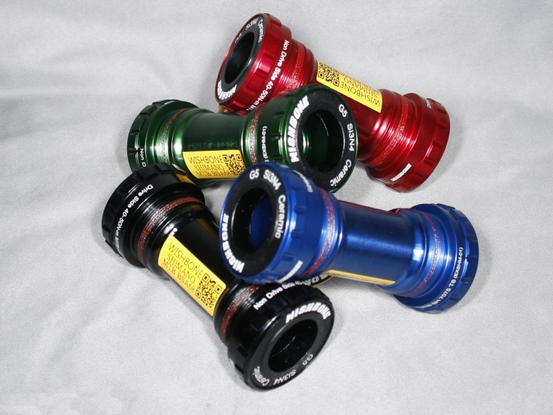 กะโหลกเกลียว WISHBONE BSA73GXP, 1.37X24T 73MM, EXSMM-02 สีแดง