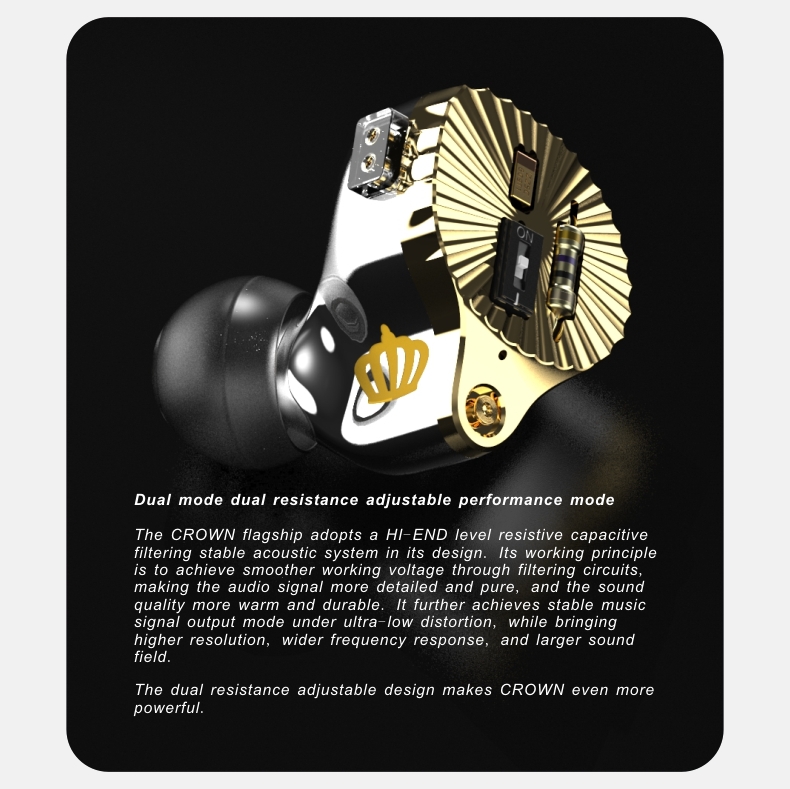 ขาย SuperTFZ Crown หูฟังซีรีส์ Crown สุดพิเศษ IEMs ระดับเรือธง ปรับแต่งโทนเสียงได้ ประกันศูนย์ไทย