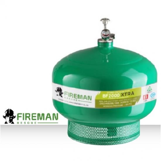ถังดับเพลิงอัตโนมัติชนิดน้ำยาเหลวระเหย BF2000 แบบแขวนเพดาน ยี่ห้อ FireMan