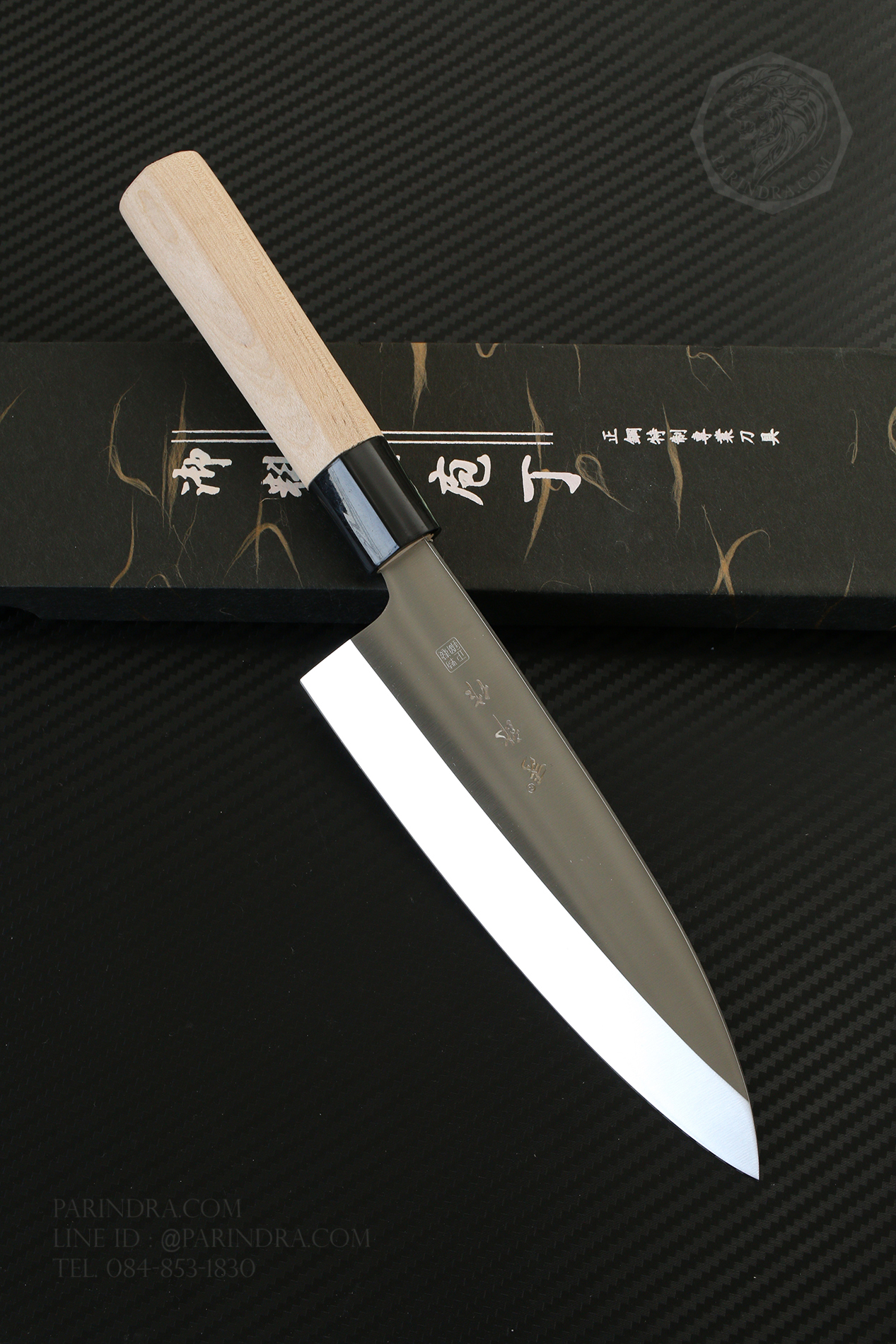 มีดเดบะ เชฟญี่ปุ่น ด้ามไม้ ลับคมด้านเดียว คมสุดยอด ขนาด 12 นิ้ว คุณภาพดีมาก