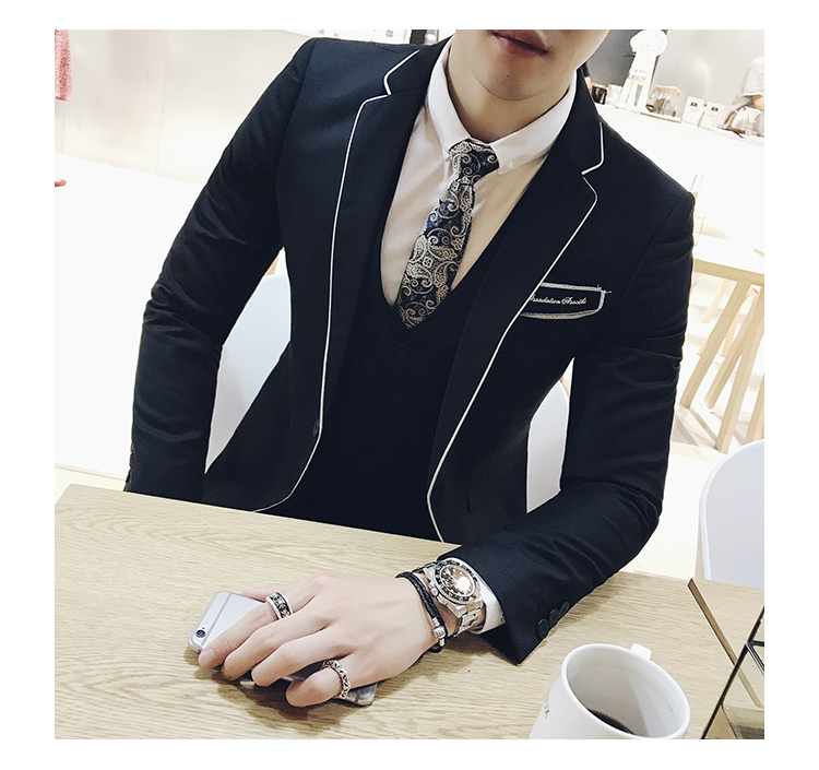 Pre-order ชุดสูทชาย สีดำ เข้ารูป