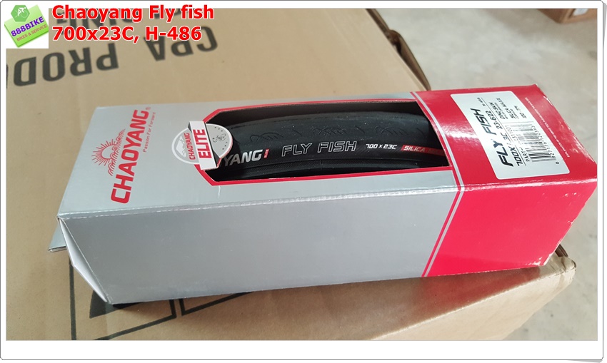 ยางนอกขอบพับ Chaoyang Fly fish 700x23C,E311001 ,H-486 (เบาพิเศษ)