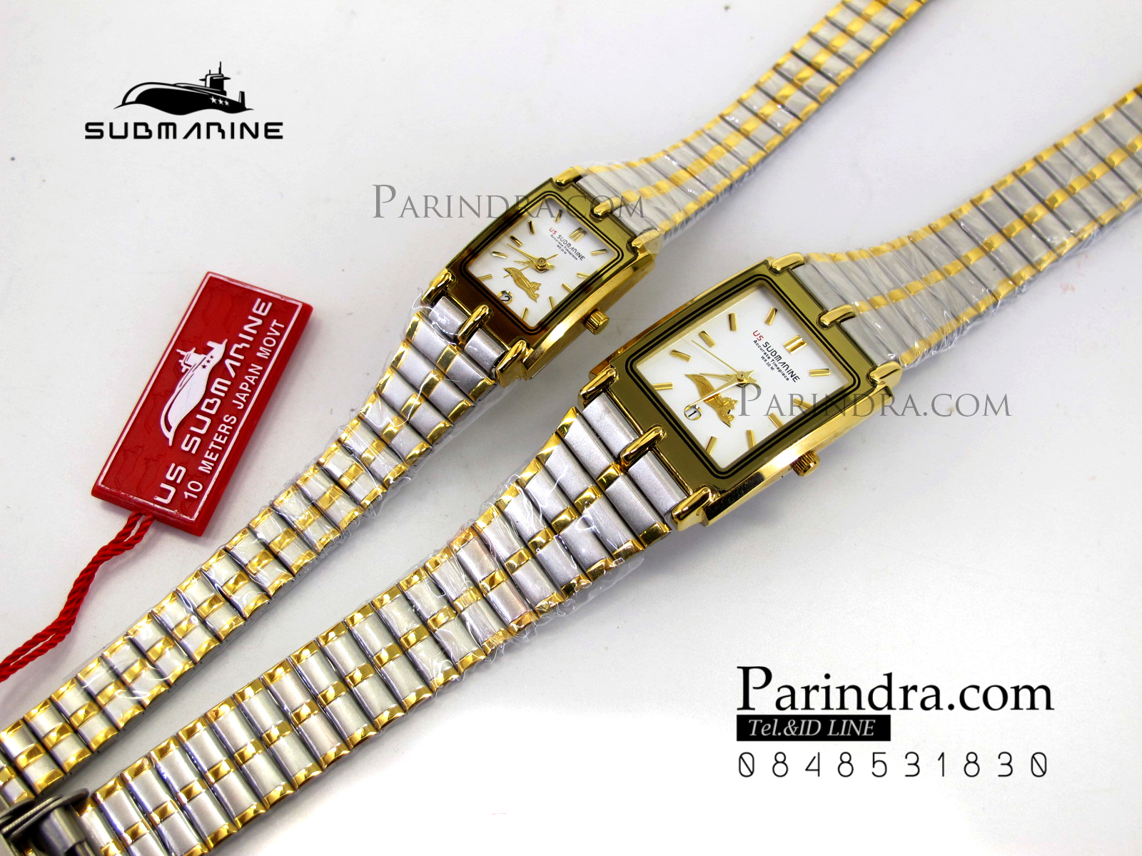 นาฬิกา U.S. submarine รุ่น S1001M เรือนใหญ่ สามกษัตริย์หน้าปัดขาว สวยมากๆๆ