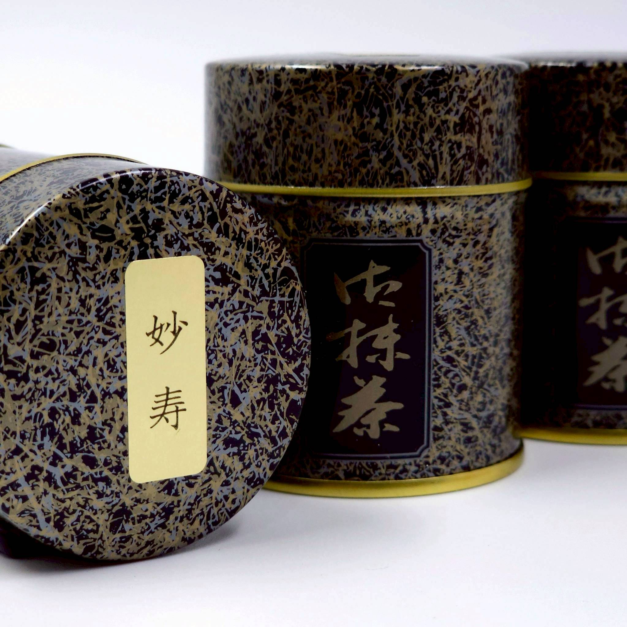 ชาเขียวพิธีญี่ปุ่นแท้จากฟูจิทะออนกลิ่นหอมละมุนสีเขียวสดเนื้อเนียนละเอียด Myouju (妙寿) 40grams