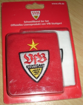 สายรัดข้อมือ ฟุตบอล สโมสรวีเอฟบี สตุ๊ตการ์ท - ตราสโมสร VFBS ใหม่ / VFB STUTTGART Football Club Wristband/Sweatband - VFBS Logo NEW