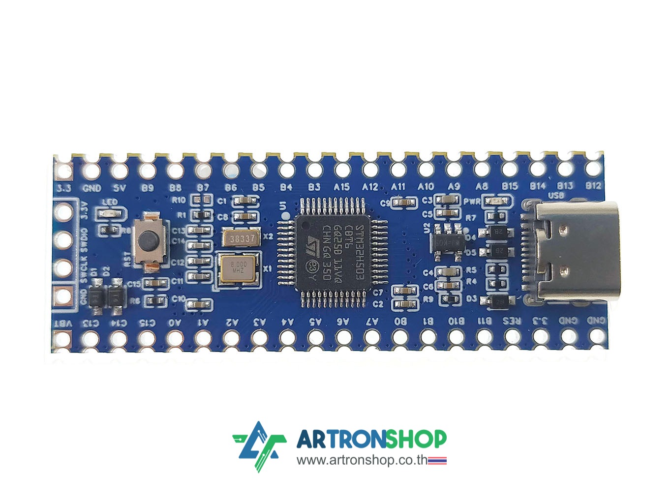 บอร์ดพัฒนา STM32H503 STM32H503CBT6 Arm Cortex-M33