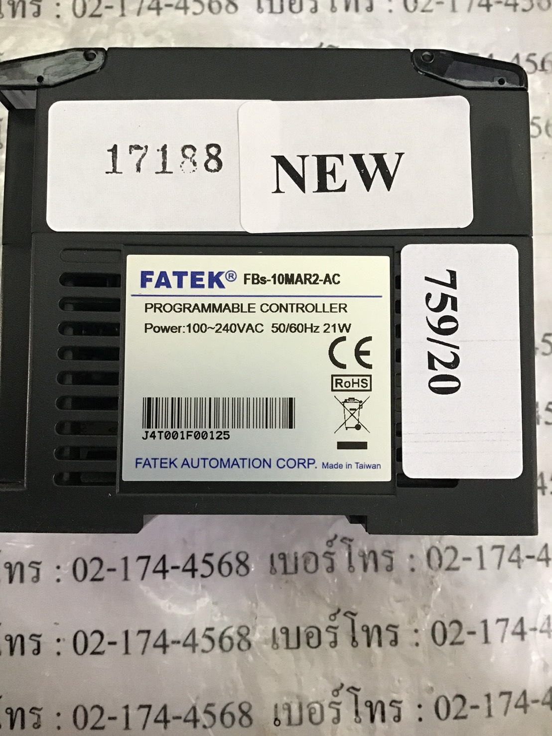 PLC “ FATEK ” รุ่น FBS-10MAR2-AC