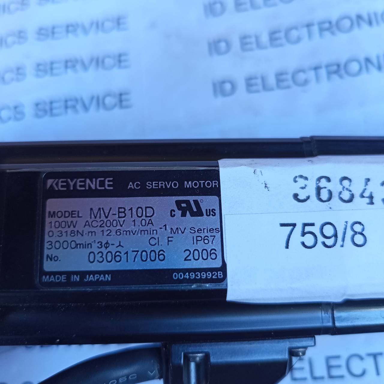 MV-B10D SERVO MOTOR " KEYENCE "