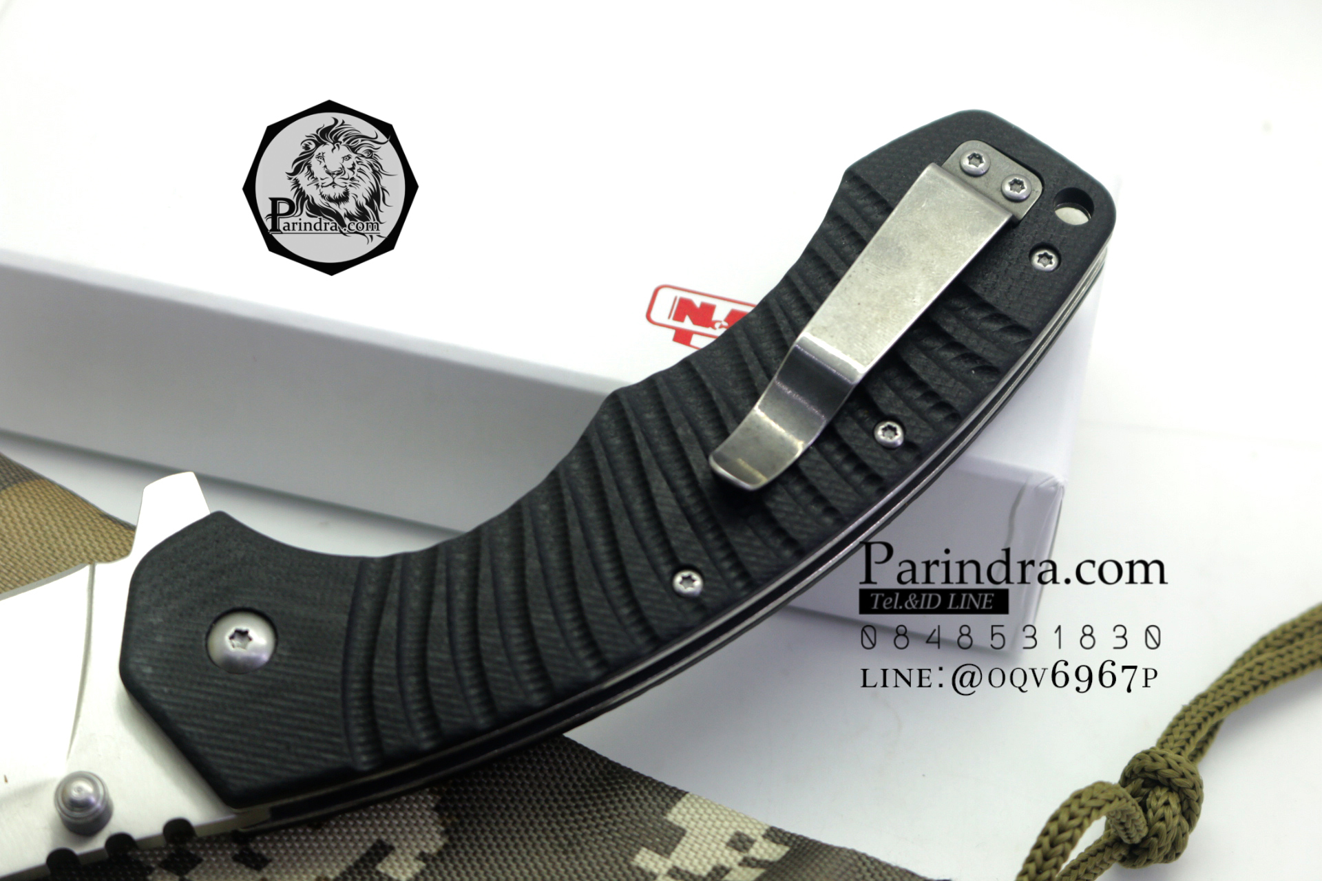 มีดพับ Navy รุ่น K805B สีดำ ด้าม G10 ทรงสวย ของแท้ 100%