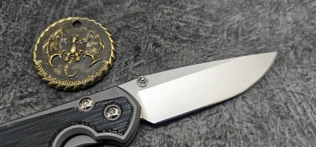 Chris Reeve Small Sebenza 31 lnlay LH Drop Point Black Canvas Glass Blasted Micarta CPM Magnacut(มือซ้าย)