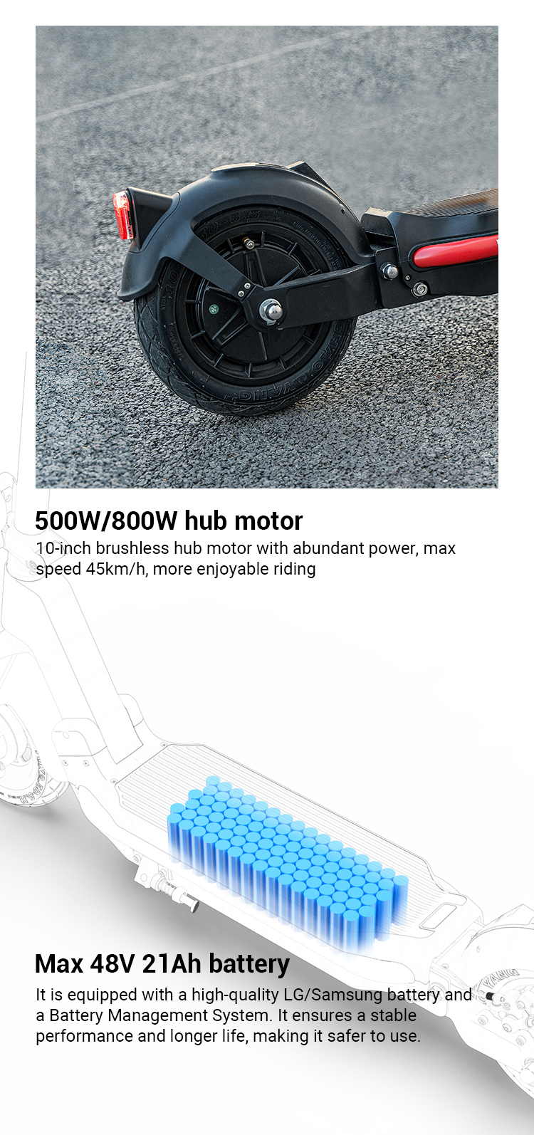 สกู๊ตเตอร์ไฟฟ้า PXID URBAN 03 New Design Two Wheel Offroad E Scooter 3200W Dual Motor Electric Scooter 2023