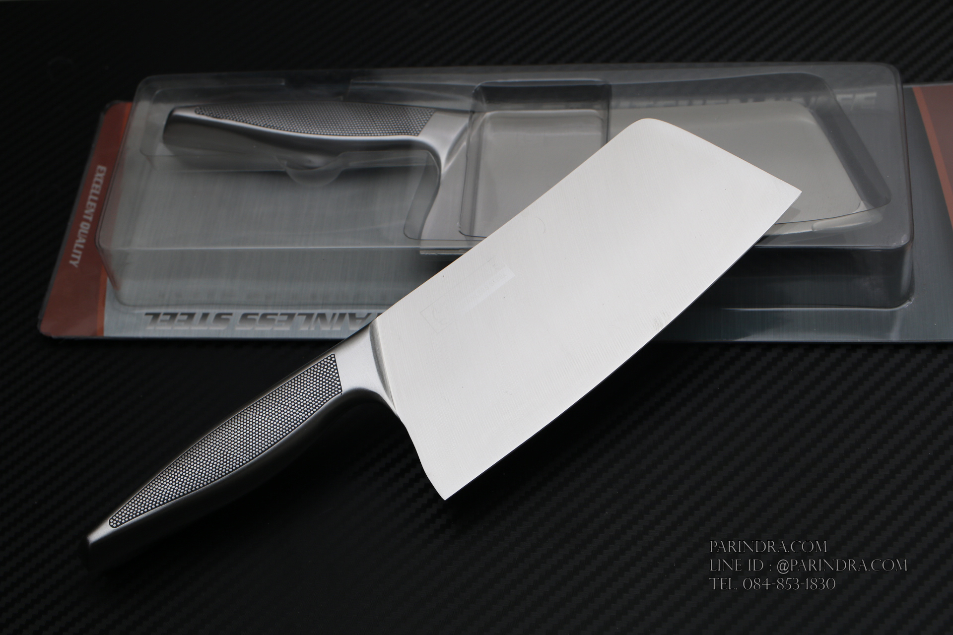 มีดอีโต้ทำครัว Rhino Brand Knife No.6532 ด้ามแสตนเลส ขนาดใบ 6.5 นิ้ว คมสุดๆ (ของแท้)