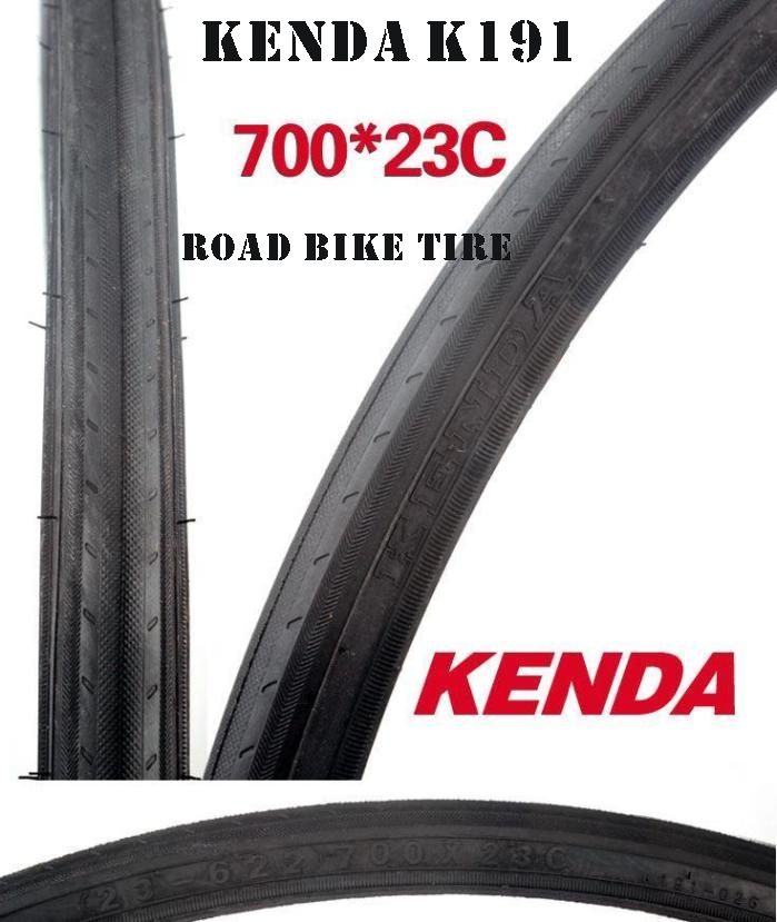 ยางนอก Kenda KWest K191 ,Road Bicycle Tire 700x23C (ขอบลวด) (kerry350บาท)(EMS150บาท)