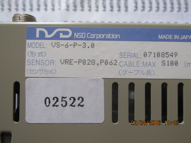 VS-6-P-3.0 VARICAM " NSD "