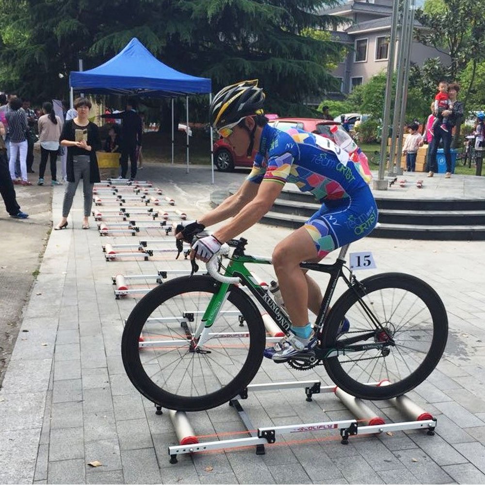 เทรนเนอร์ 3 ลูกกลิ้ง HONGSEN Indoor Folding professional Trainer Rollers, E-HSQX005 Roller Trainer