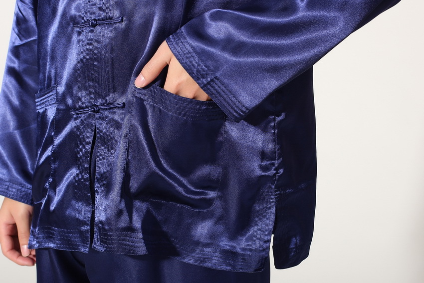 Pre-order ชุดจีนชาย แขนยาว สีน้ำเงิน