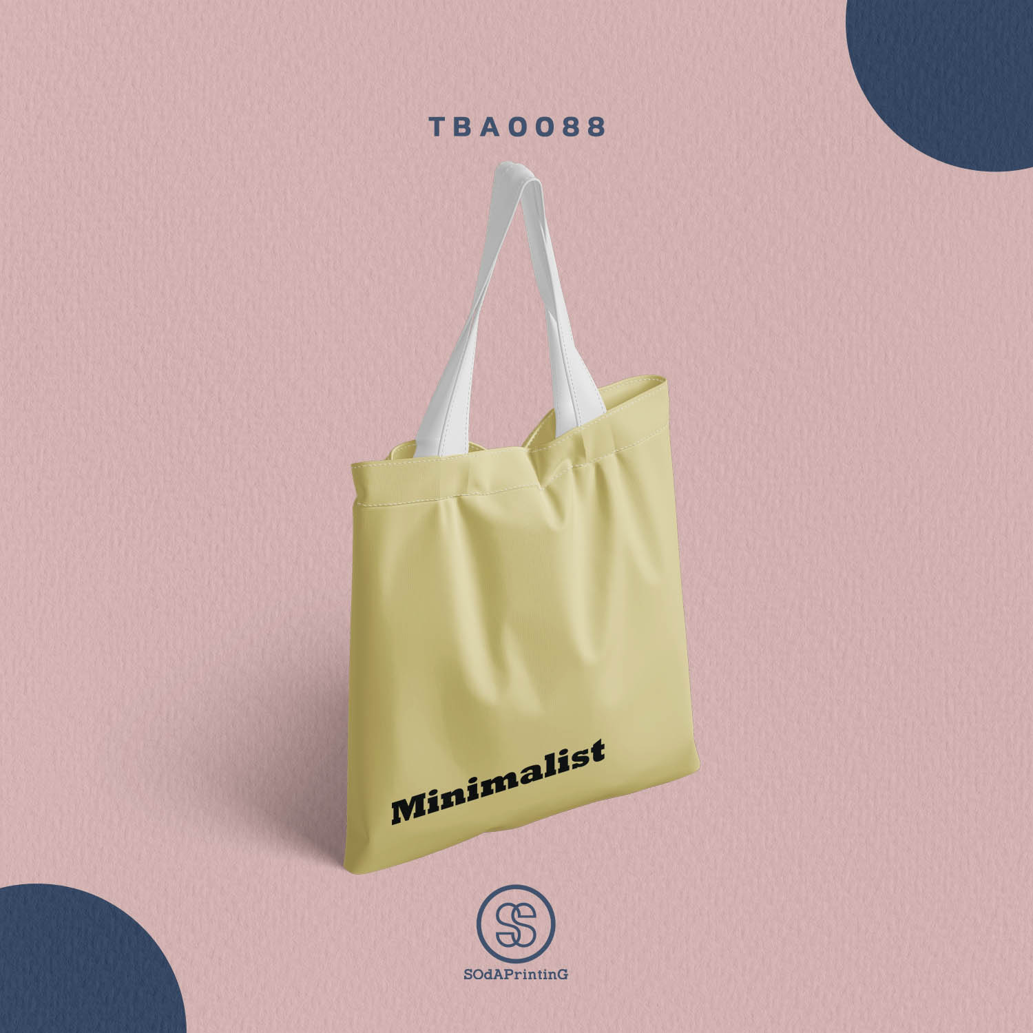กระเป๋าแคนวาส พิมพ์ลาย Minimalist TBA0088 #SOdABag #SOdAPrintinG #กระเป๋า #กระเป๋าผ้า #กระเป๋า #กระเป๋าผ้า