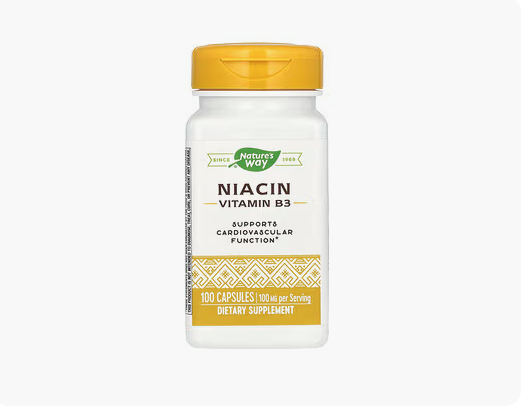 Nature's Way, Niacin Vitamin B3 100 mg 100 Capsules