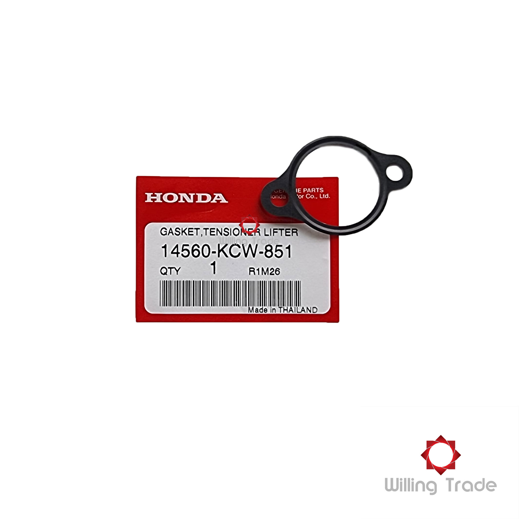 0243_HO. ปะเก็นตัวปรับตั้งความดึงโซ่ (A380)HONDA:(14560-KCW-851) CLICK110-I, CLICK คาร์บู, SCOOPY-I [แท้ศูนย์]