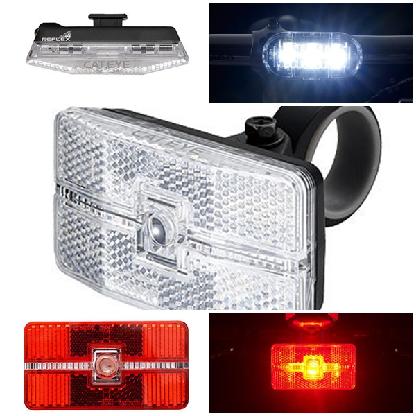 CATEYE ไฟหน้ากระพริบแคทอายออโต้ REFLEXT AUTO, TL-LD570, สีขาว Front Light