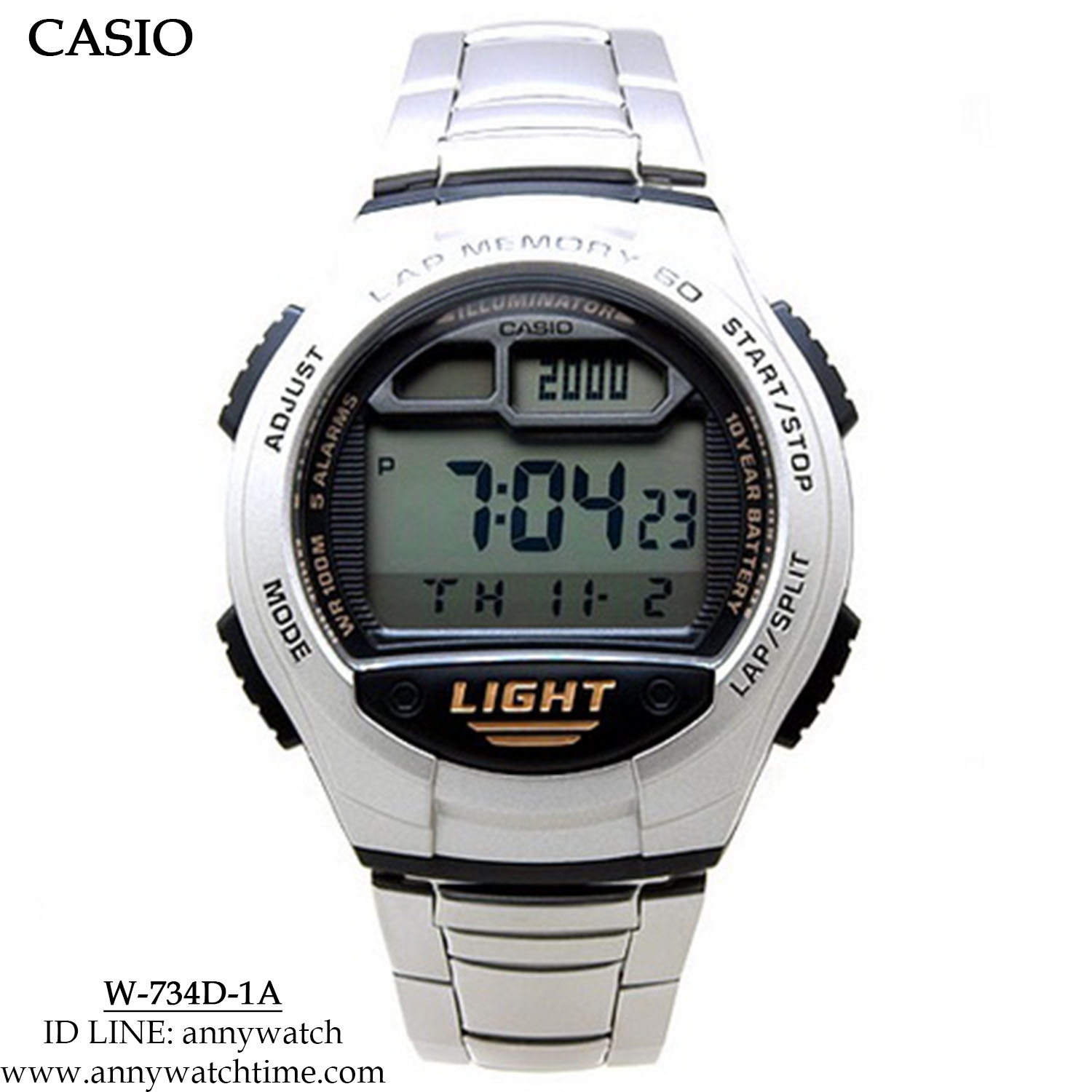 CASIO W-734D-1A