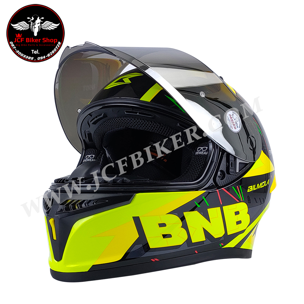หมวกกันน็อคเต็มใบ หมวกกันน็อค Bilmola รุ่น Rapid RS ลาย BNB