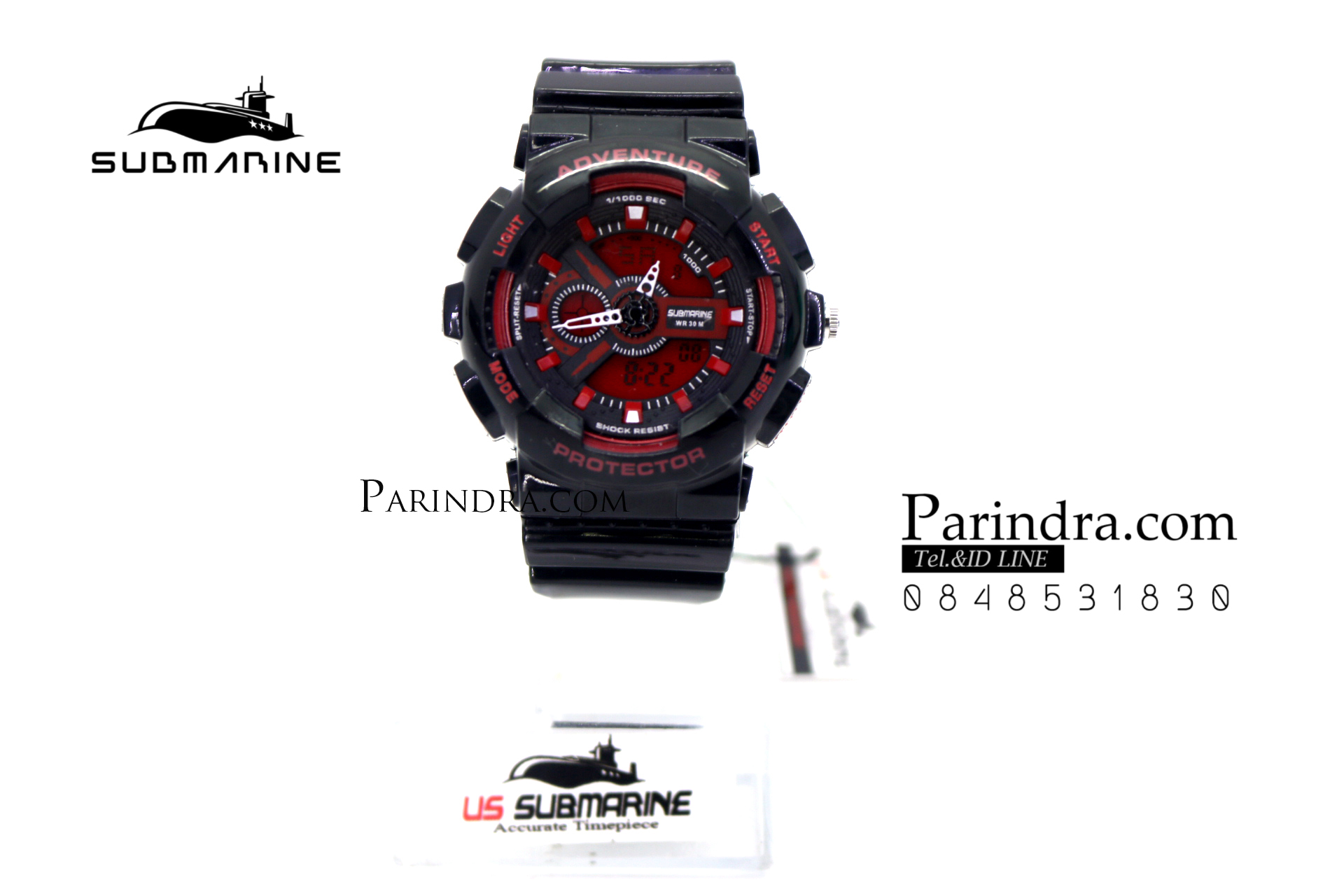 นาฬิกา US submarine Adventure Protector รุ่น TP3163L สีดำ-แดง