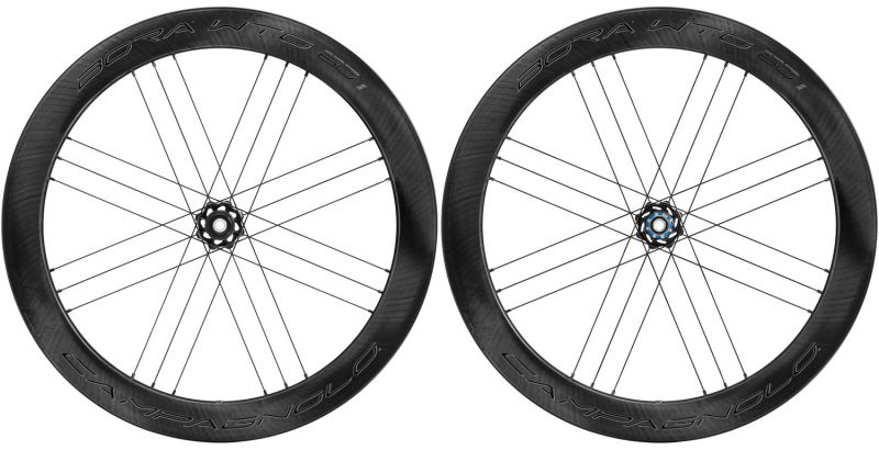 ชุดล้อเสือหมอบ CAMPAGNOLO BORA WTO 60 DISC Center Lock 28" Wheelset Carbon Wheelset, DARK 2020(ยางงัด)