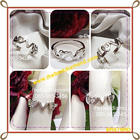 BR975RD===แหวน LOVE น่ารักมากๆๆๆ ใช้แหวน LOVE สื่อรักแทนใจ ได้เลยค่ะ