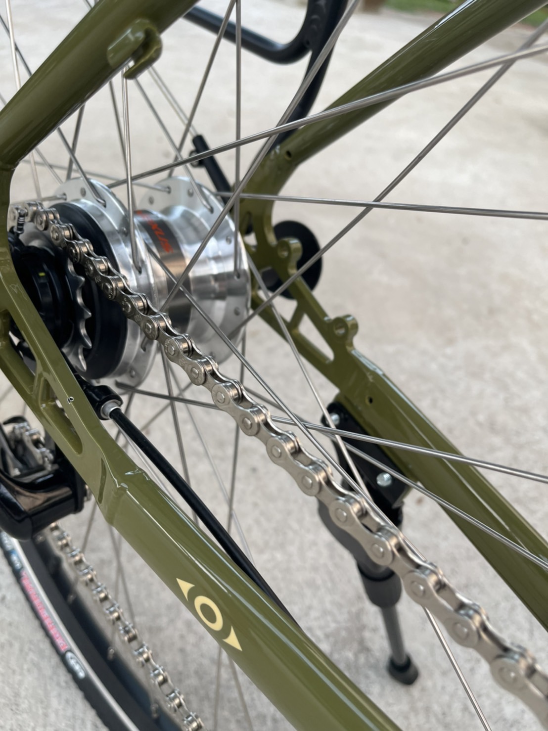 จักรยานกราเวล DARKROCK SUPER TRAVEL 700C GRAVEL BIKE 700C เกียร์ดุม NEXUS ไฟหน้า LED