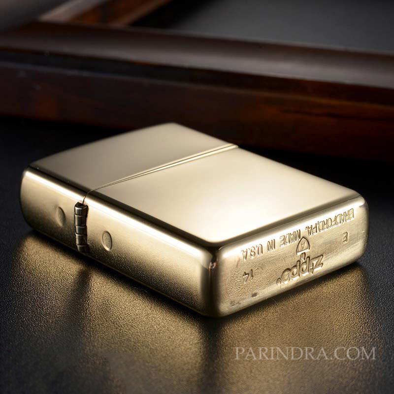 ไฟแช็ค Zippo แท้ สีทองอร่าม " Zippo 169 Armor Case, High Polish " แท้นำเข้า 100%