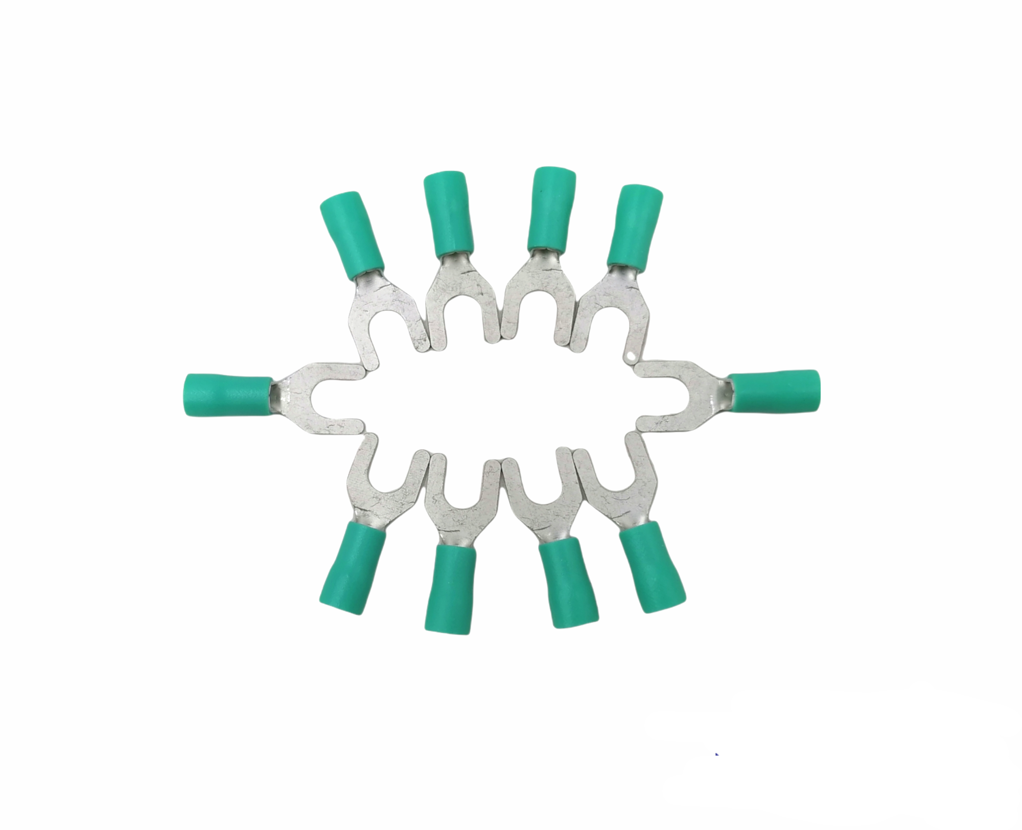 หางปลาแฉก มีปลอกหุ้ม RV 3.5-6 (ห่อ=10ตัว) คละสี