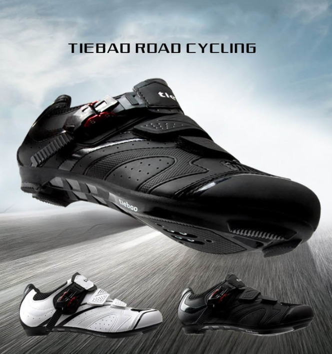 รองเท้าปั่นจักรยานเสือหมอบ/รองเท้าเสือภูเขา TIEBOA รุ่น TB36-B1413 ,Road Cycling Shoes