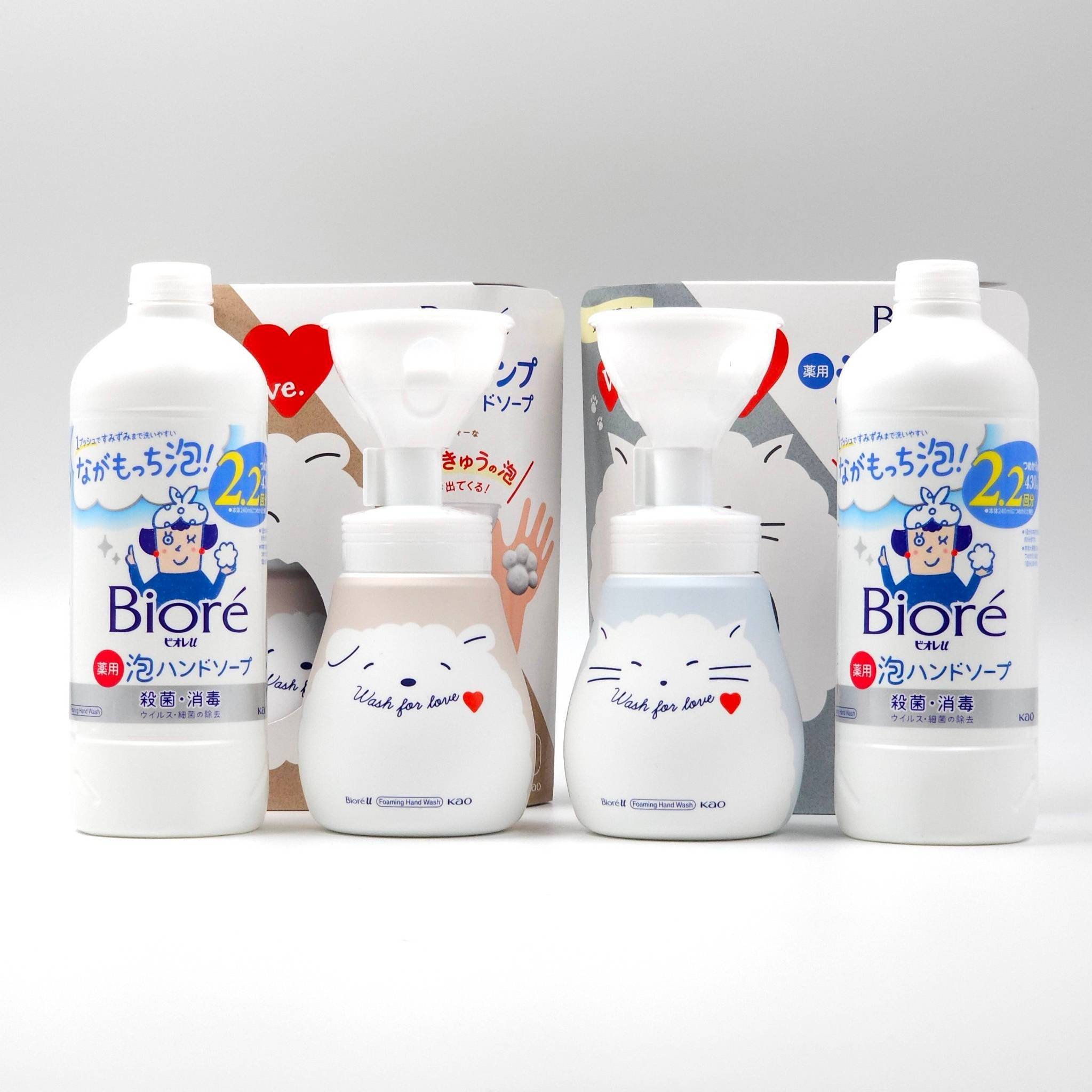 Biore Hand Foaming Hand Wash เซตใหญ่ รีฟิว 430 ml + 240ml