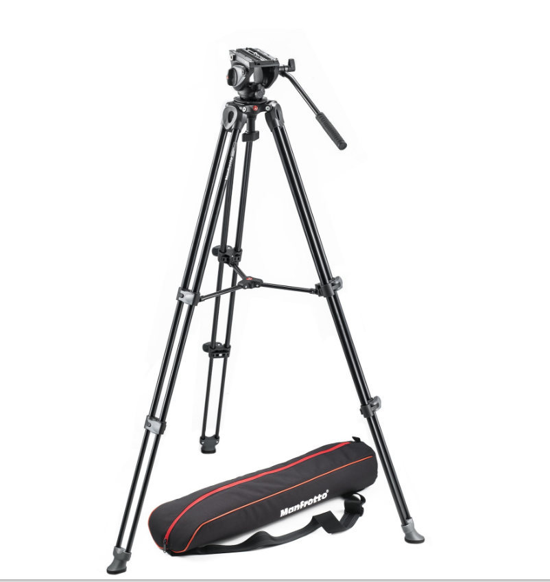 ชุดขาตั้งกล้องวีดิโอ MVT502AM + หัว MVH500A (60 mm. Half Ball) ขนาดกะทัดรัดน้ำหนักเบาและพกพาพร้อมหัววิดีโอแบบน้ำมัน Manfrotto MF-MVK5-00AM1 ประกันศูนย์ 5 ปี