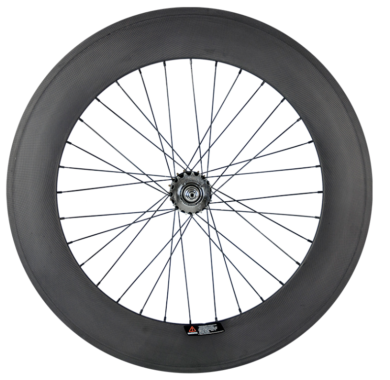 ล้อฟิกเกียร์ ล้อจักรยานแทร็ก ล้อคาร์บอน WINGS SPORT Carbon track BIKE Carbon Single Speed Bike Wheelset Clincher/TUBULAR Track Bike Rim with Matte Finish 38-88mm.