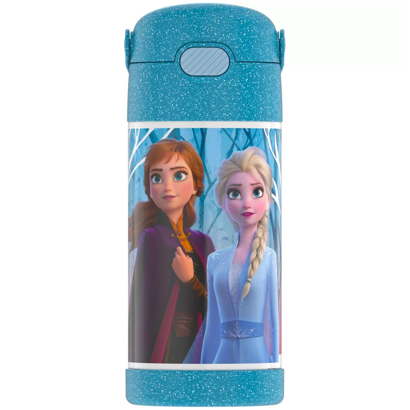กระติกน้ำเก็บความเย็น Thermos Frozen 2 12oz FUNtainer Water Bottle with Bail Handle - Blue Glitter