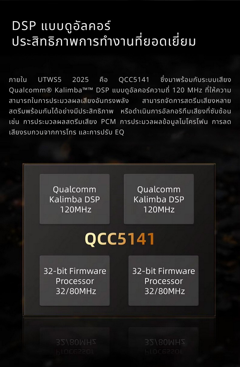 FiiO UTWS5 2025 อะแดปเตอร์เปลี่ยนหูฟังให้รองรับ True Wireless ชิป Qualcomm QCC5141, AK4332 ประกันศูนย์ไทย