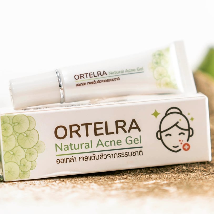 Ortelra เจลแต้มสิวสกัดจากบัวบก ธรรมชาติ